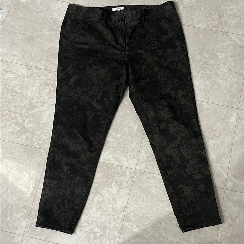 LOFT Dark Camouflage Chinos 14
